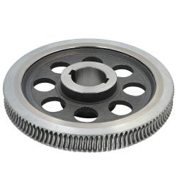 Колесо (усиленное, биметалическое) червячное редуктора грузового ш/с до 52", 56" 117 зуб. (314)