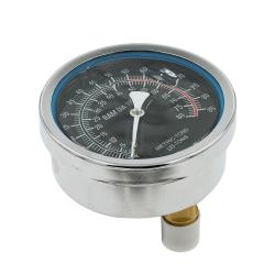 Манометр для гидравлического пресса 50 тонн (подкл. задняя стенка, ф100мм)