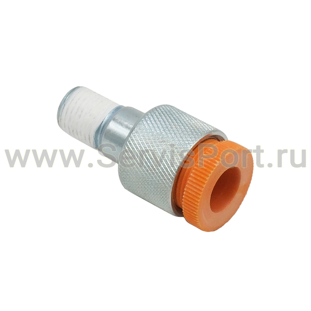 Фитинг гидроцилиндра пресса (для манометра, с гайкой фиксатором) фото