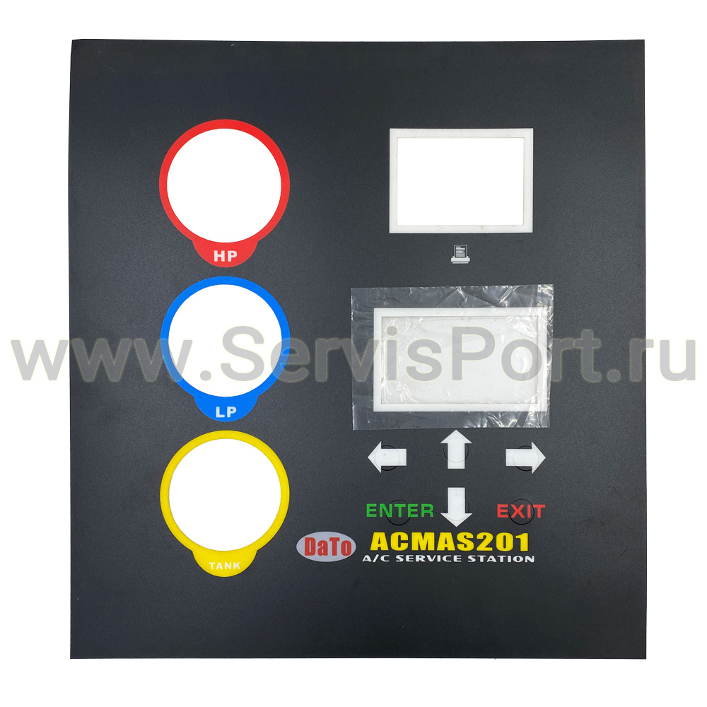 Клавиатура клеевая RCC8A (черная, верт. манометры) фото