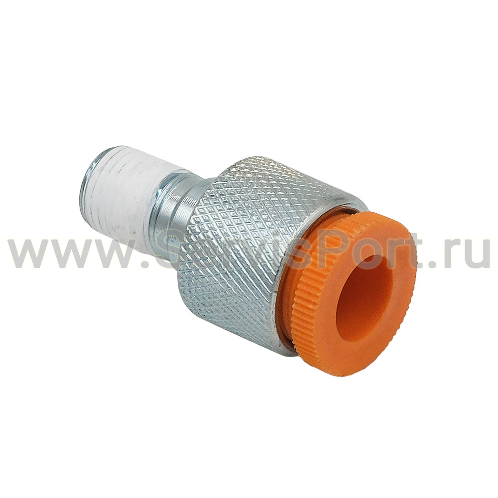 Фитинг гидроцилиндра пресса (клапан с гайкой фиксатором) фото