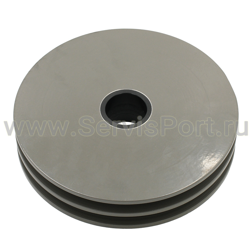 Шкив 2х ручьевой 220х40мм, ручей 14мм фото