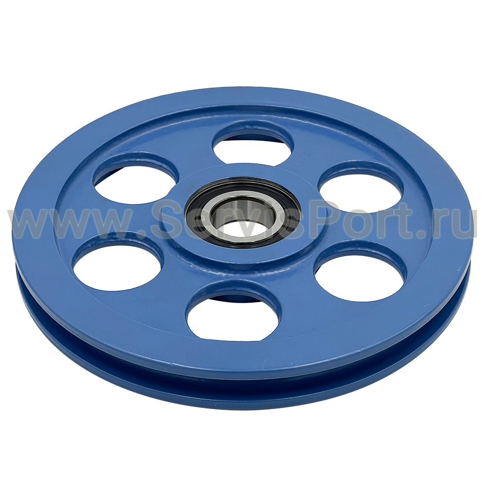 Шкив одноручьевой для подъемника F4D-4 (подшипник)  фото