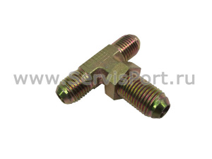 Фитинг гидравлический тройник, на резьбу фото