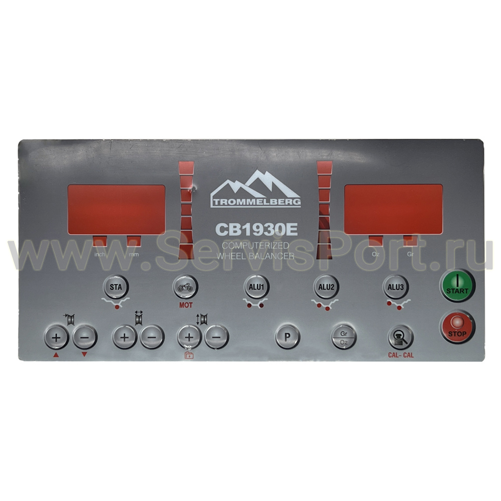 Панель лицевая балансировочного станка Trommelberg CB 1930E фото
