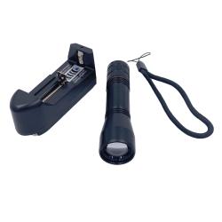 Фонарик ультрафиолетовый (для поиска утечек хладогента) + аккумулятор +зарядное устройство
