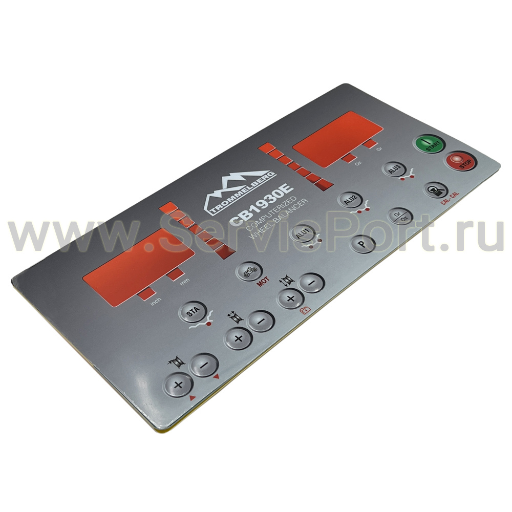 Панель лицевая балансировочного станка Trommelberg CB 1930E фото