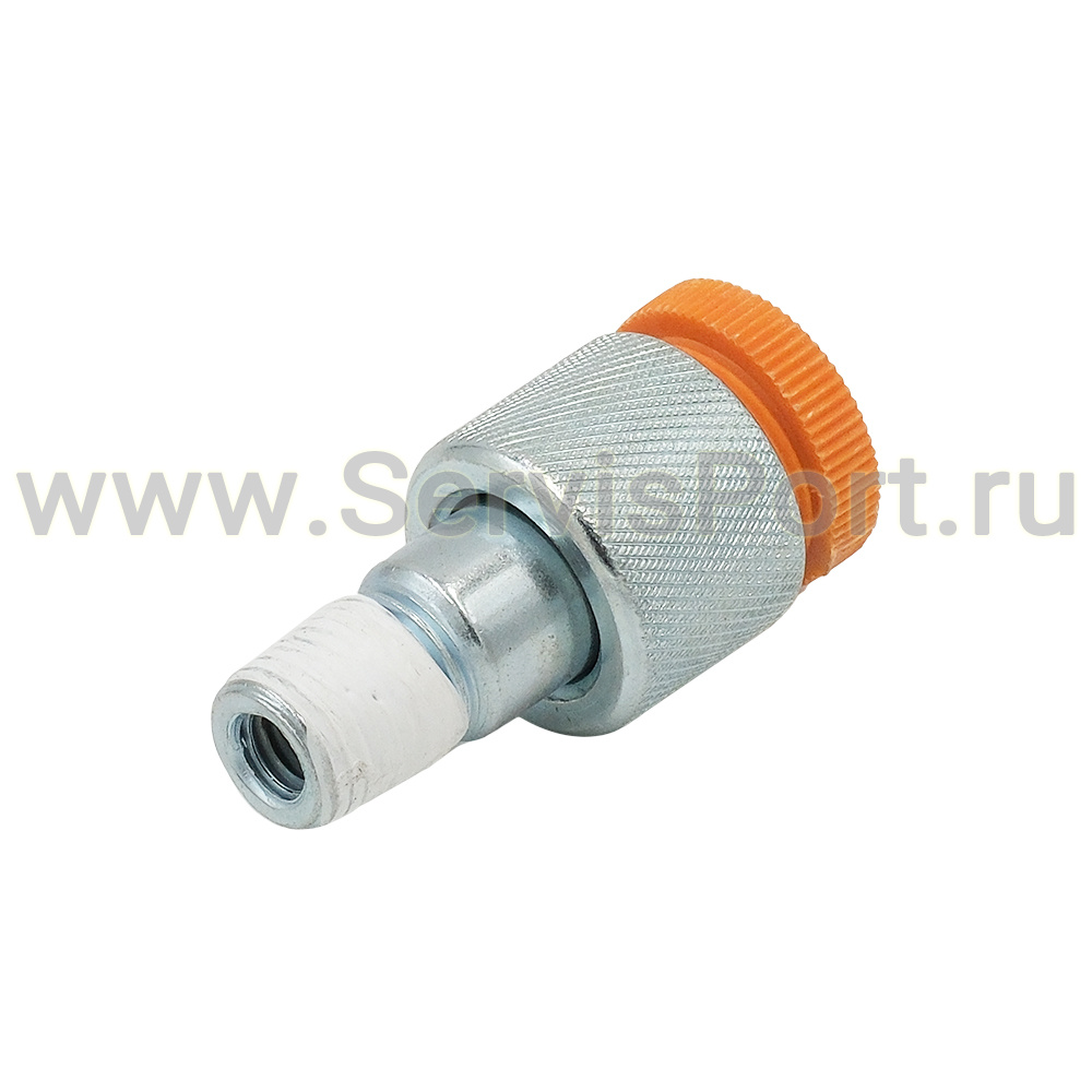 Фитинг гидроцилиндра пресса (для манометра, с гайкой фиксатором) фото